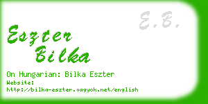 eszter bilka business card